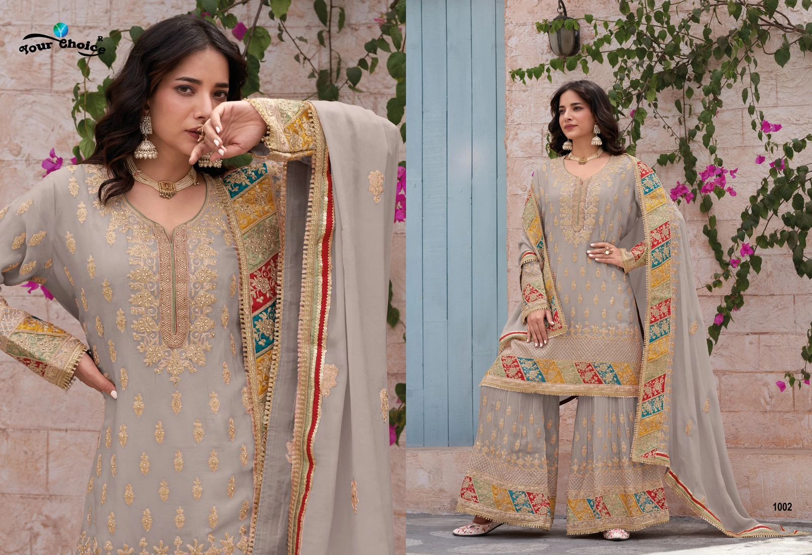 Your Choice Orbit Pure Chinon Wholesale Designer Readymade Salwar Suit Catalog — Wholesale Salwar Suits, MPA wholesale from Surat — view 3